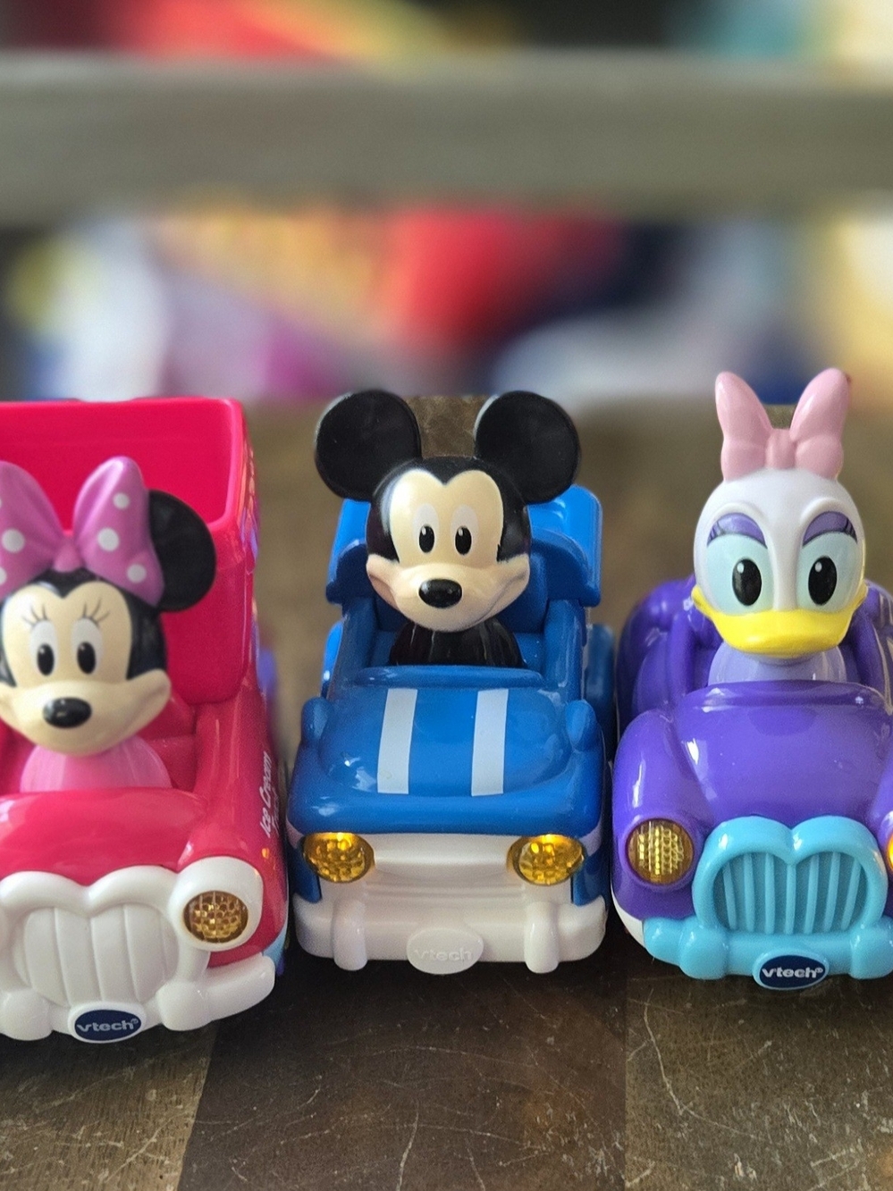 Vtech Disney Go Go Smart Wheels Musical Cars 2 Mickey 2 Minnie, Daisy WORKING